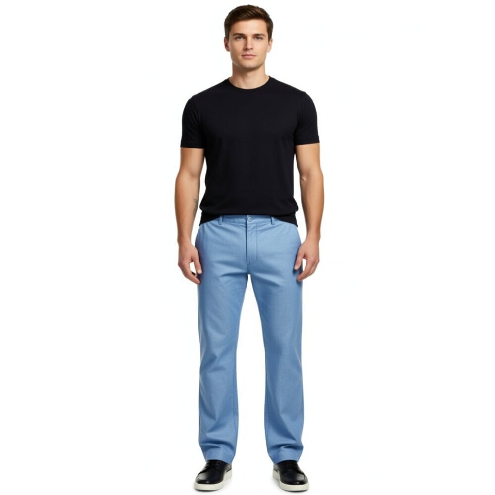 (O) Bonobos Mens Athletic Blue Weekday Warrior Pants, Size 33-28 straight leg
